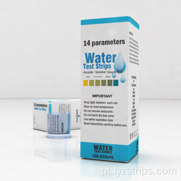 água potável tiras de teste de qualidade 14 parâmetros